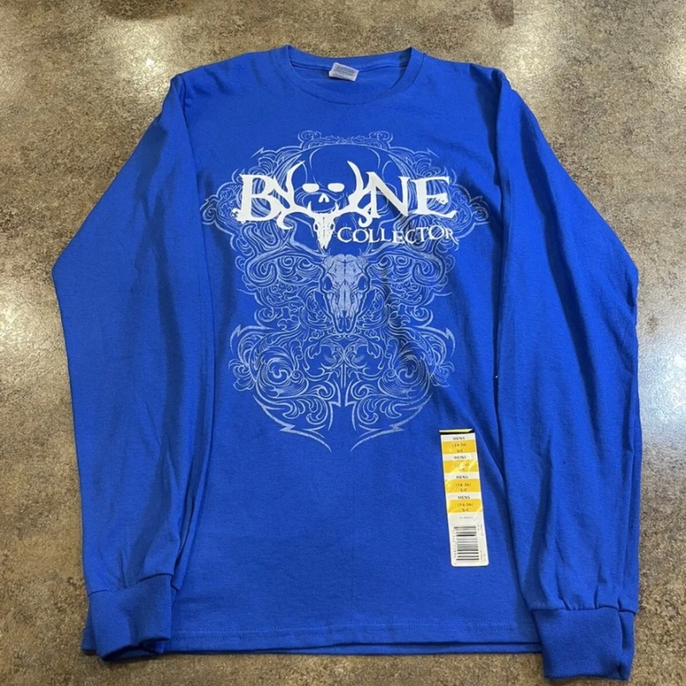 MEN'S SIZE SMALL BONE COLLECTOR LONG SLEEVE SHIRT *NEW*